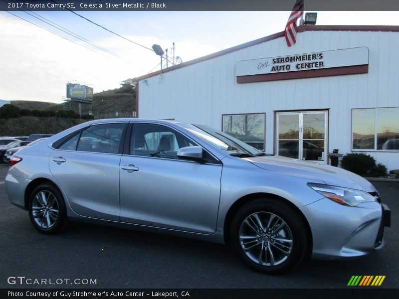 Celestial Silver Metallic / Black 2017 Toyota Camry SE