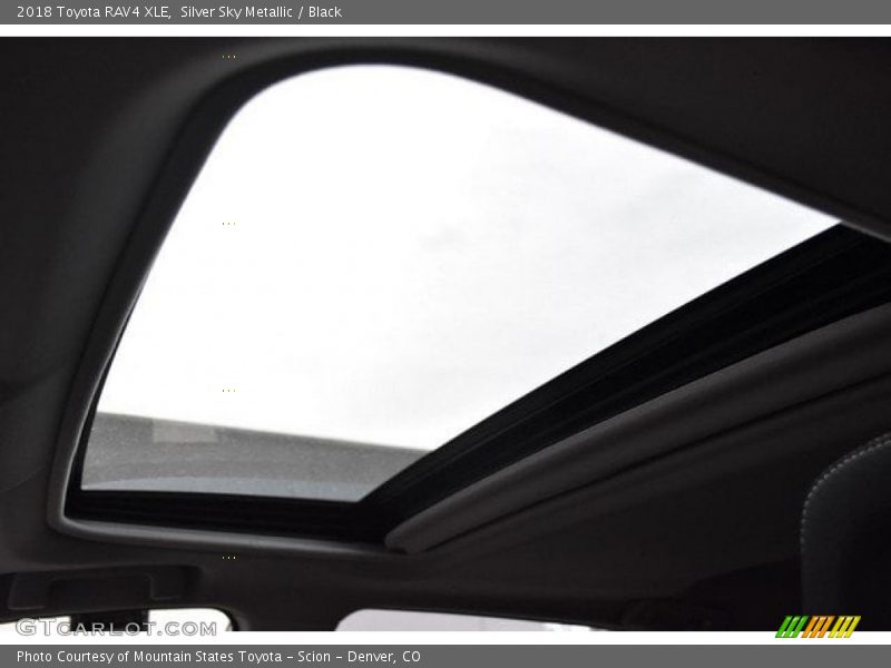 Silver Sky Metallic / Black 2018 Toyota RAV4 XLE