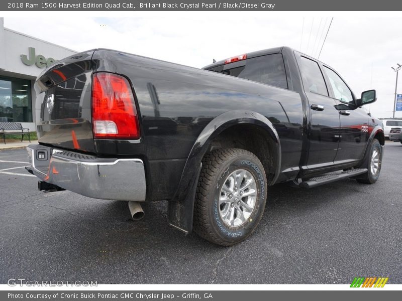 Brilliant Black Crystal Pearl / Black/Diesel Gray 2018 Ram 1500 Harvest Edition Quad Cab