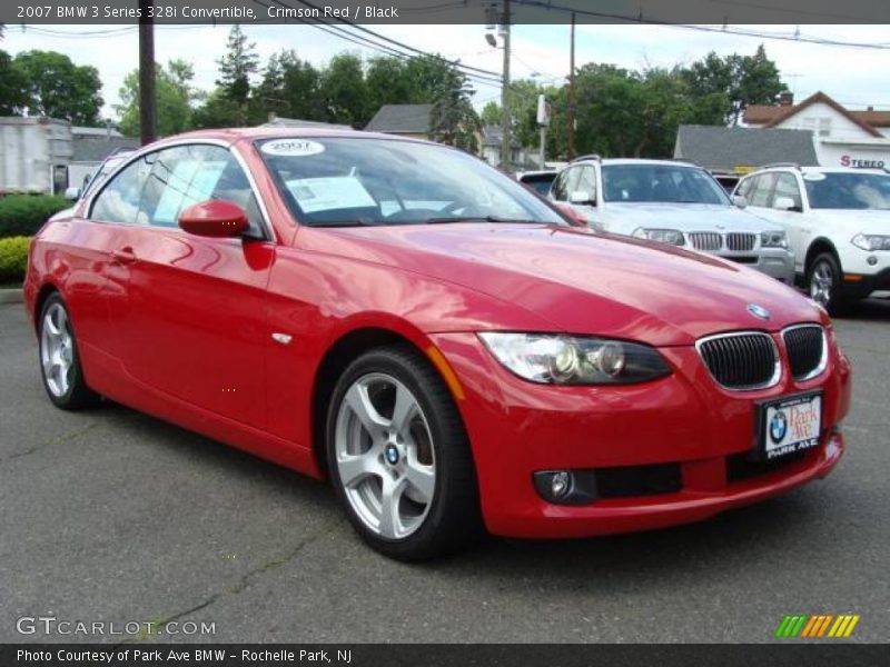 Crimson Red / Black 2007 BMW 3 Series 328i Convertible