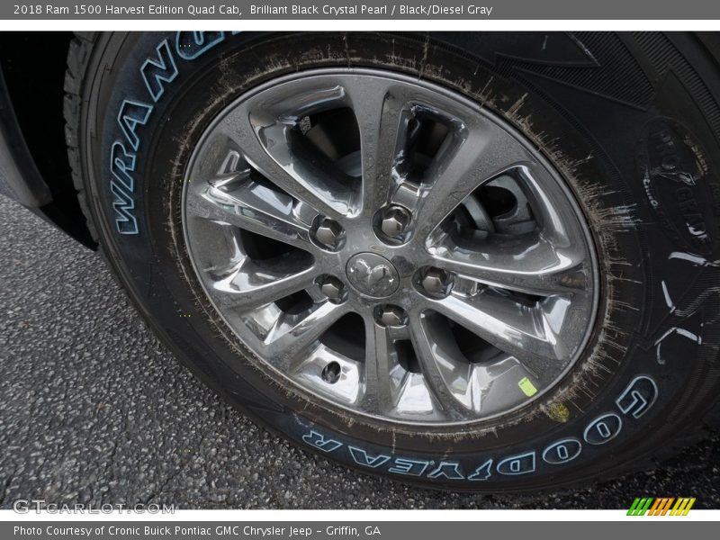 Brilliant Black Crystal Pearl / Black/Diesel Gray 2018 Ram 1500 Harvest Edition Quad Cab