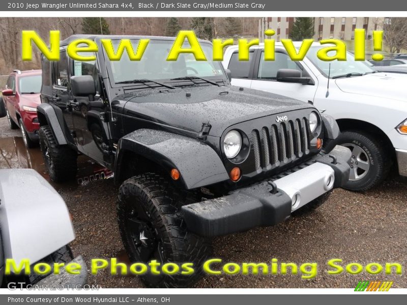 Black / Dark Slate Gray/Medium Slate Gray 2010 Jeep Wrangler Unlimited Sahara 4x4