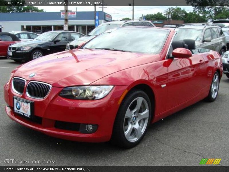 Crimson Red / Black 2007 BMW 3 Series 328i Convertible