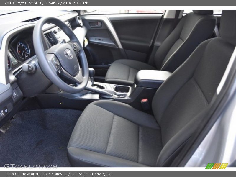 Silver Sky Metallic / Black 2018 Toyota RAV4 LE