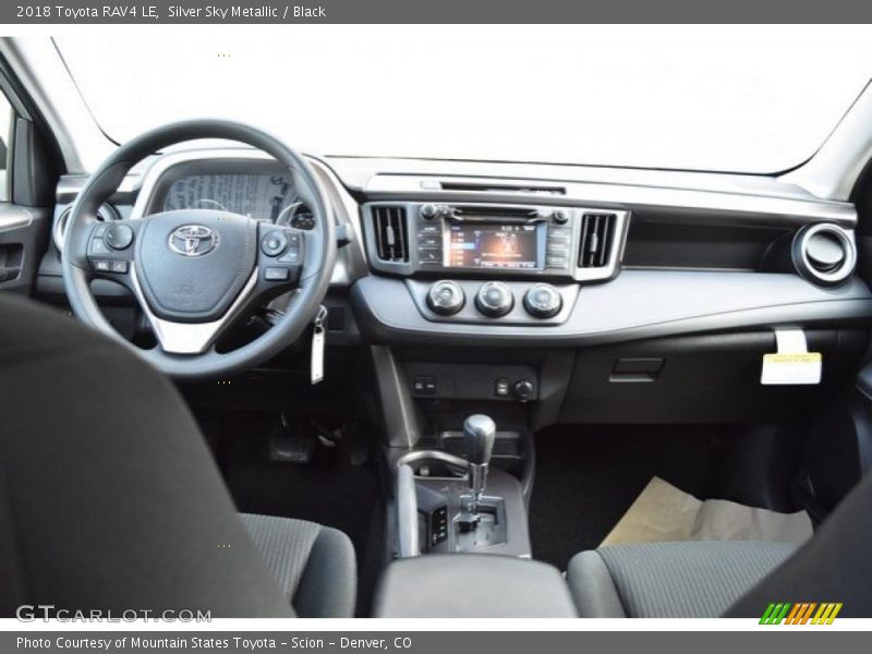 Silver Sky Metallic / Black 2018 Toyota RAV4 LE