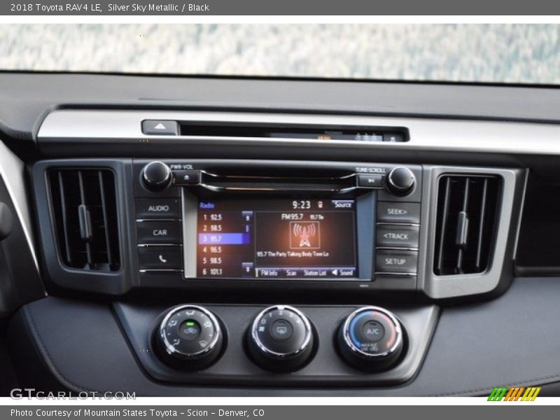 Silver Sky Metallic / Black 2018 Toyota RAV4 LE