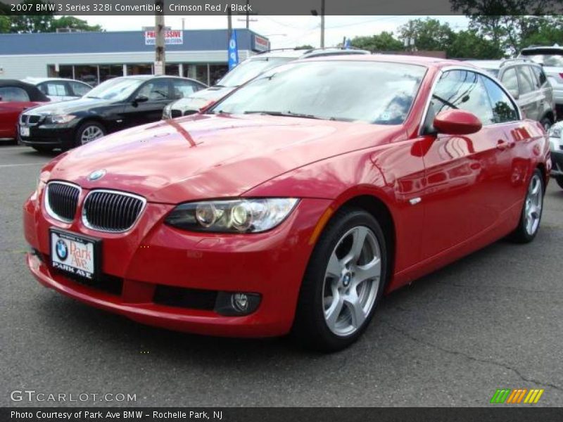 Crimson Red / Black 2007 BMW 3 Series 328i Convertible