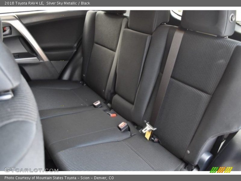 Silver Sky Metallic / Black 2018 Toyota RAV4 LE