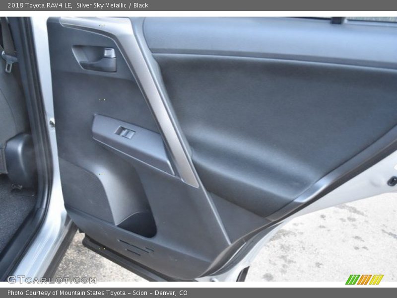 Silver Sky Metallic / Black 2018 Toyota RAV4 LE