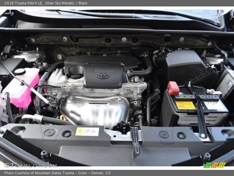 Silver Sky Metallic / Black 2018 Toyota RAV4 LE