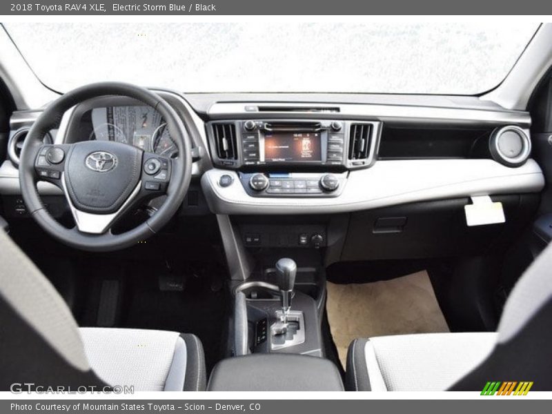 Electric Storm Blue / Black 2018 Toyota RAV4 XLE