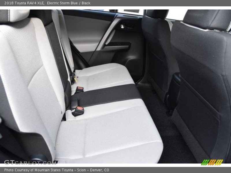 Electric Storm Blue / Black 2018 Toyota RAV4 XLE