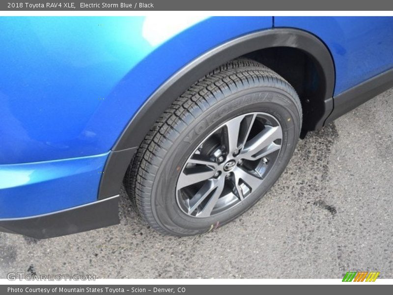 Electric Storm Blue / Black 2018 Toyota RAV4 XLE