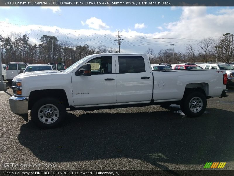 Summit White / Dark Ash/Jet Black 2018 Chevrolet Silverado 3500HD Work Truck Crew Cab 4x4