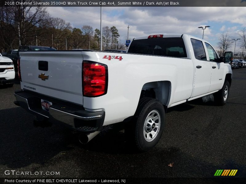 Summit White / Dark Ash/Jet Black 2018 Chevrolet Silverado 3500HD Work Truck Crew Cab 4x4
