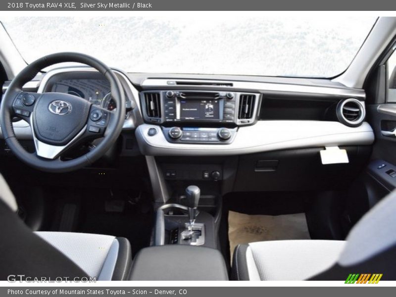 Silver Sky Metallic / Black 2018 Toyota RAV4 XLE