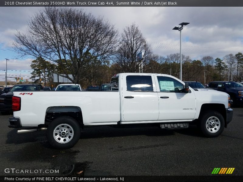 Summit White / Dark Ash/Jet Black 2018 Chevrolet Silverado 3500HD Work Truck Crew Cab 4x4
