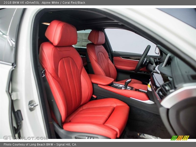  2018 X6 xDrive50i Coral Red/Black Interior