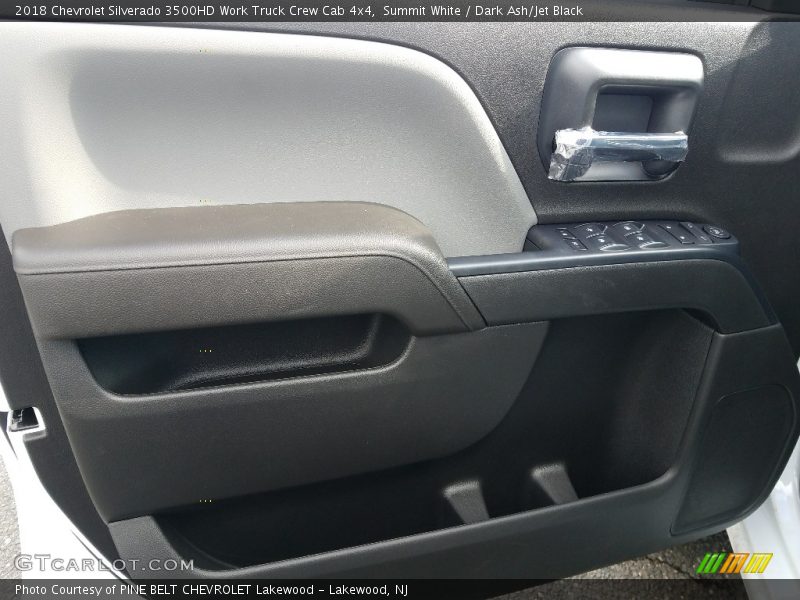 Summit White / Dark Ash/Jet Black 2018 Chevrolet Silverado 3500HD Work Truck Crew Cab 4x4