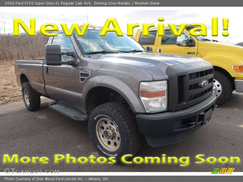 Sterling Grey Metallic / Medium Stone 2009 Ford F250 Super Duty XL Regular Cab 4x4