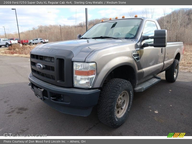 Sterling Grey Metallic / Medium Stone 2009 Ford F250 Super Duty XL Regular Cab 4x4