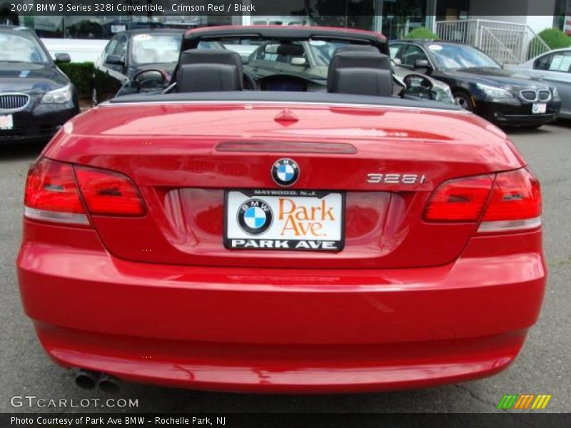 Crimson Red / Black 2007 BMW 3 Series 328i Convertible