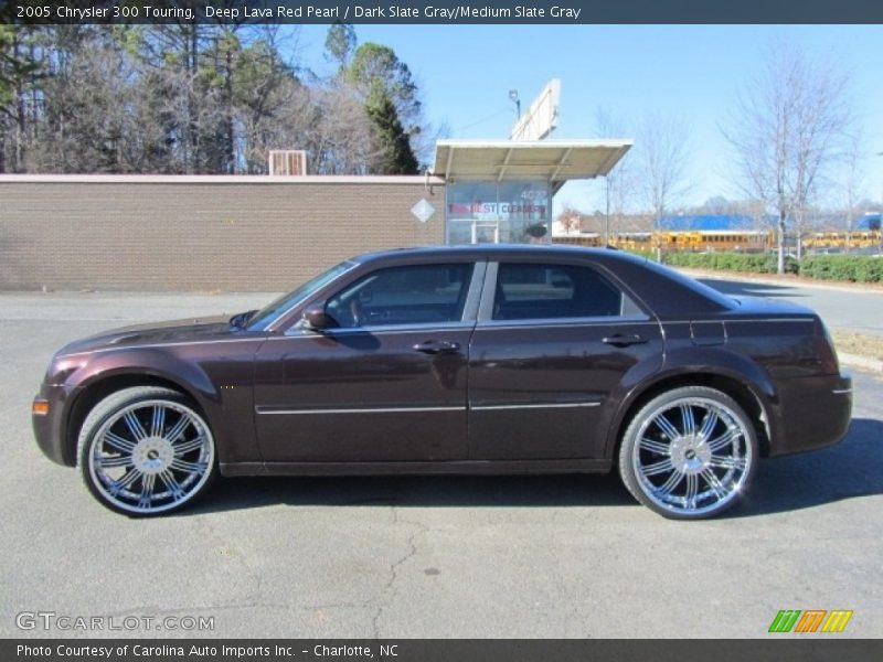 Deep Lava Red Pearl / Dark Slate Gray/Medium Slate Gray 2005 Chrysler 300 Touring