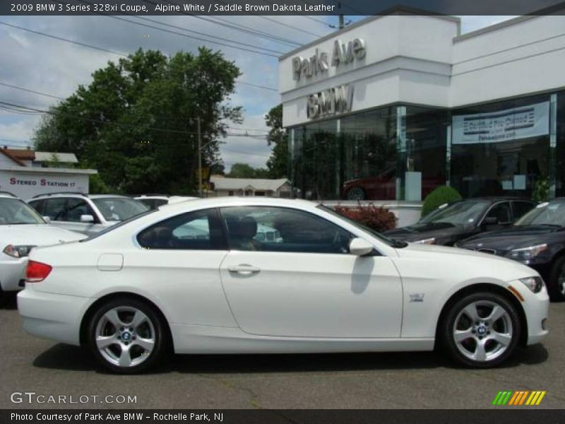 Alpine White / Saddle Brown Dakota Leather 2009 BMW 3 Series 328xi Coupe