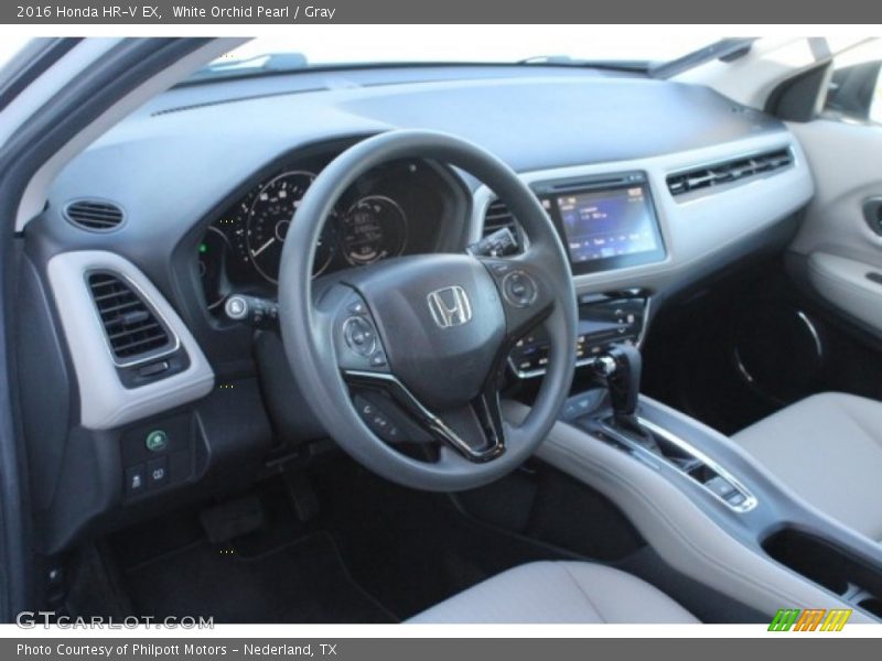 White Orchid Pearl / Gray 2016 Honda HR-V EX