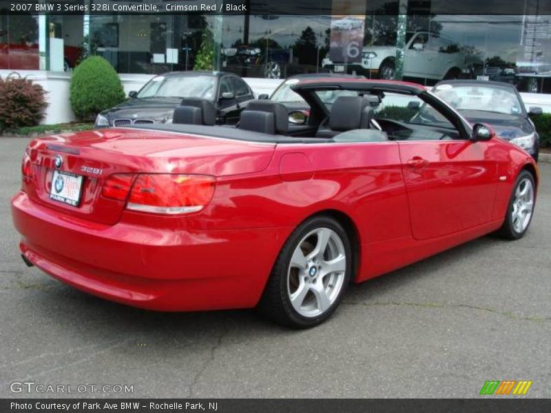 Crimson Red / Black 2007 BMW 3 Series 328i Convertible