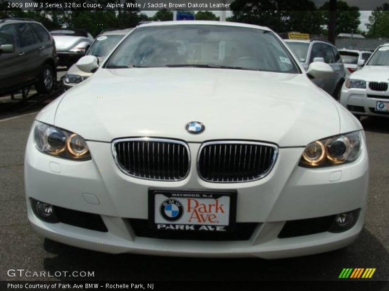 Alpine White / Saddle Brown Dakota Leather 2009 BMW 3 Series 328xi Coupe