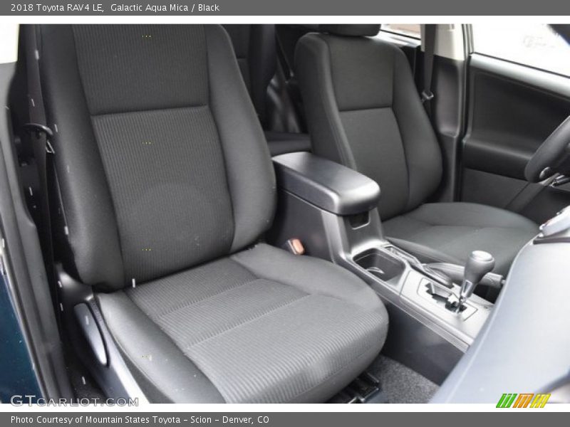 Galactic Aqua Mica / Black 2018 Toyota RAV4 LE