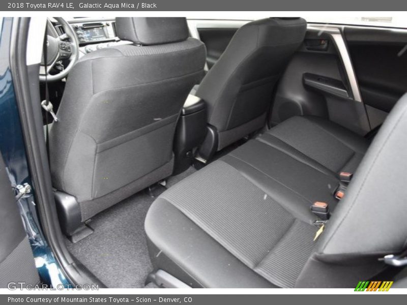 Galactic Aqua Mica / Black 2018 Toyota RAV4 LE