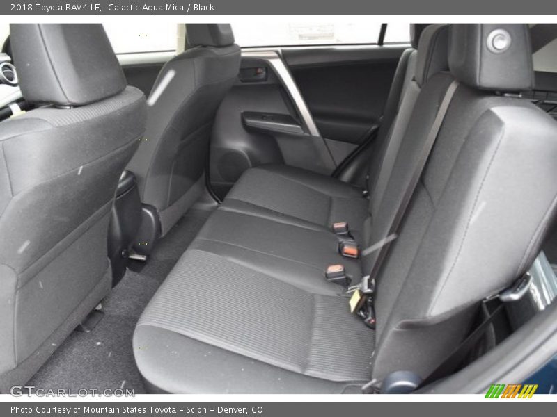Galactic Aqua Mica / Black 2018 Toyota RAV4 LE