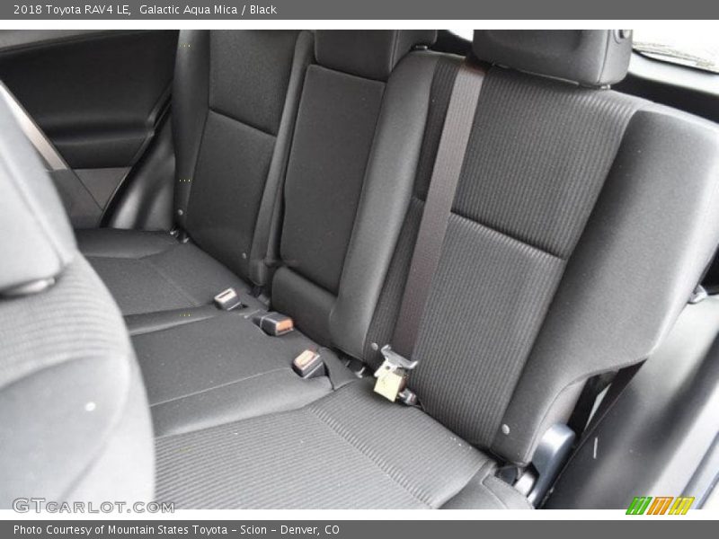 Galactic Aqua Mica / Black 2018 Toyota RAV4 LE