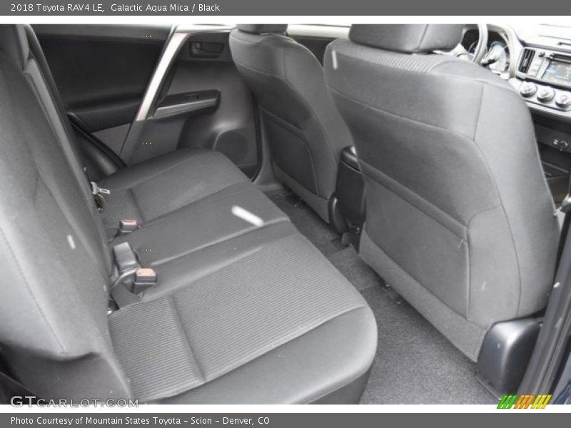 Galactic Aqua Mica / Black 2018 Toyota RAV4 LE
