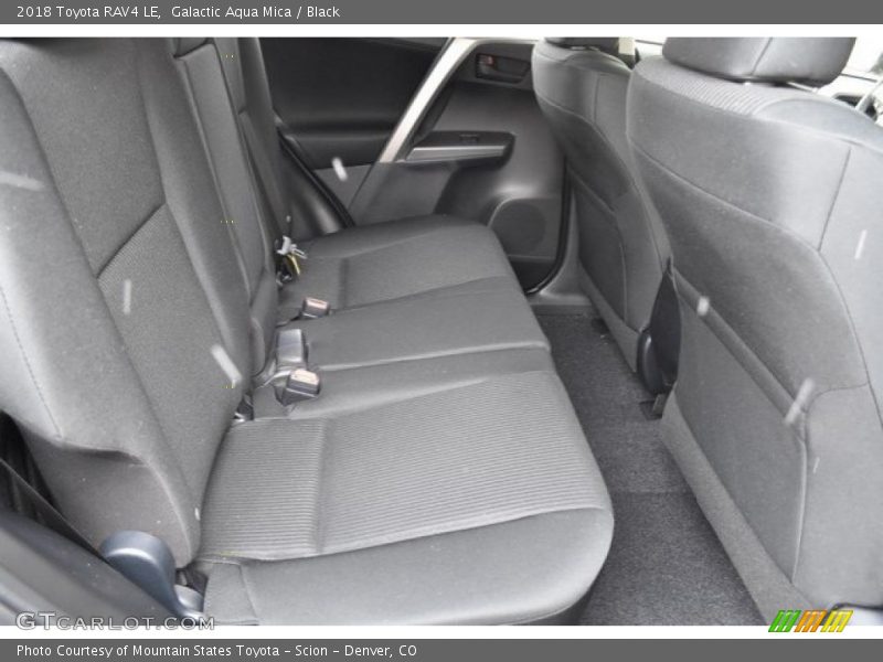 Galactic Aqua Mica / Black 2018 Toyota RAV4 LE