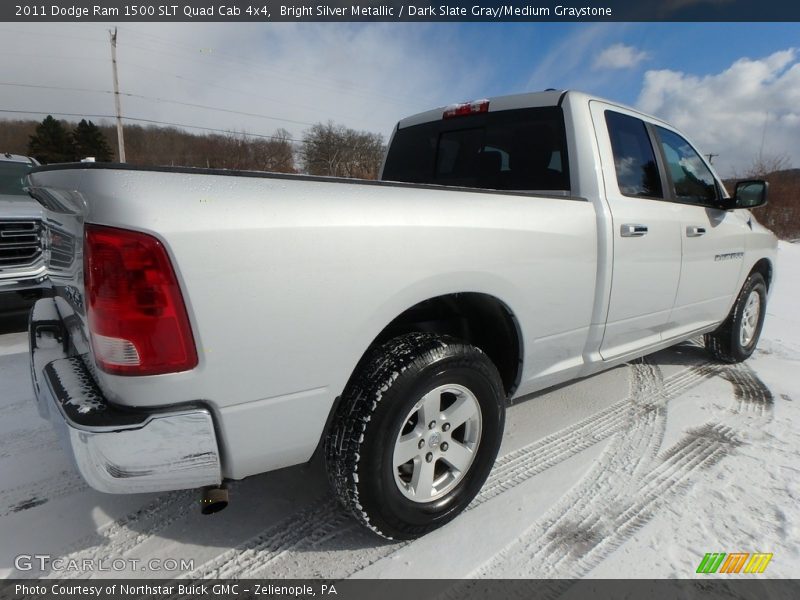Bright Silver Metallic / Dark Slate Gray/Medium Graystone 2011 Dodge Ram 1500 SLT Quad Cab 4x4