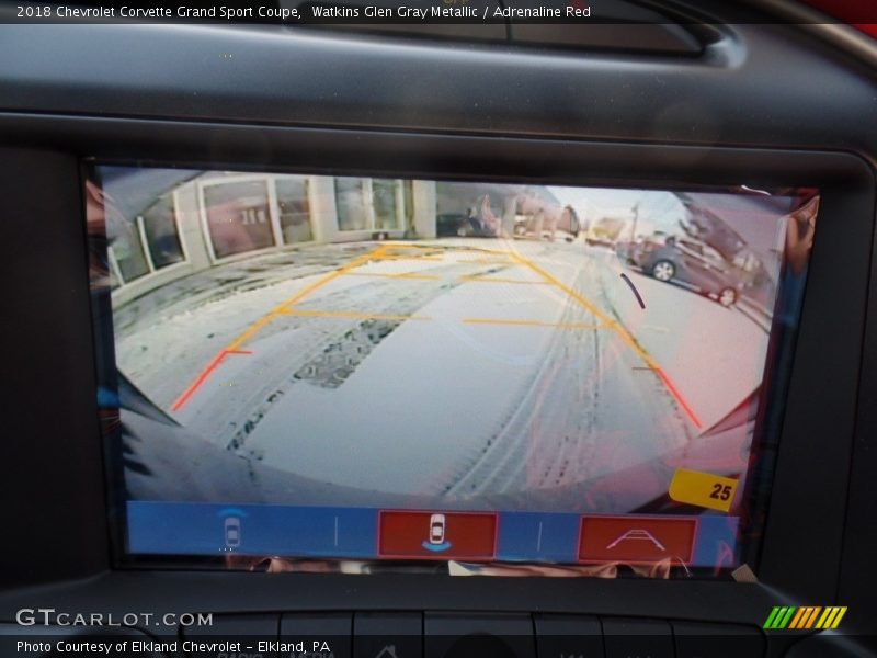 Watkins Glen Gray Metallic / Adrenaline Red 2018 Chevrolet Corvette Grand Sport Coupe