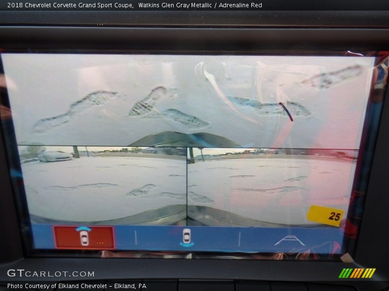 Watkins Glen Gray Metallic / Adrenaline Red 2018 Chevrolet Corvette Grand Sport Coupe