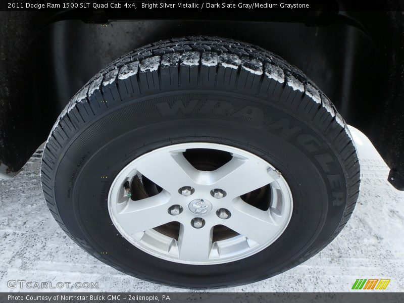 Bright Silver Metallic / Dark Slate Gray/Medium Graystone 2011 Dodge Ram 1500 SLT Quad Cab 4x4