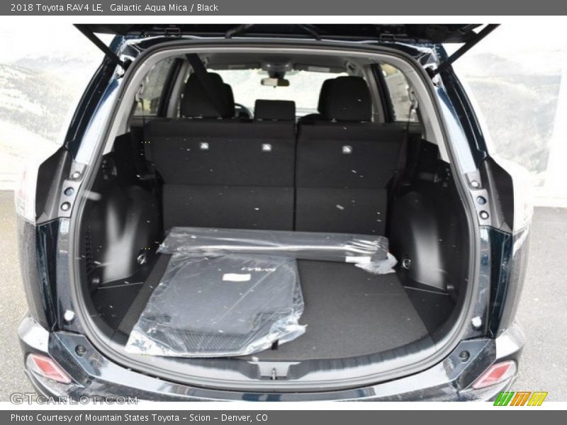 Galactic Aqua Mica / Black 2018 Toyota RAV4 LE