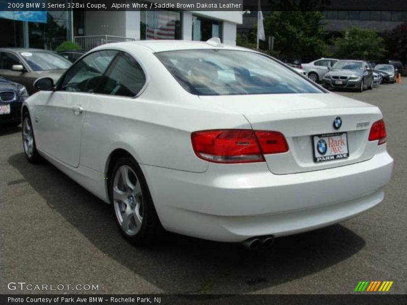 Alpine White / Saddle Brown Dakota Leather 2009 BMW 3 Series 328xi Coupe