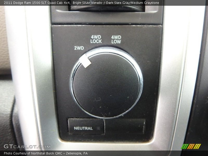 Bright Silver Metallic / Dark Slate Gray/Medium Graystone 2011 Dodge Ram 1500 SLT Quad Cab 4x4