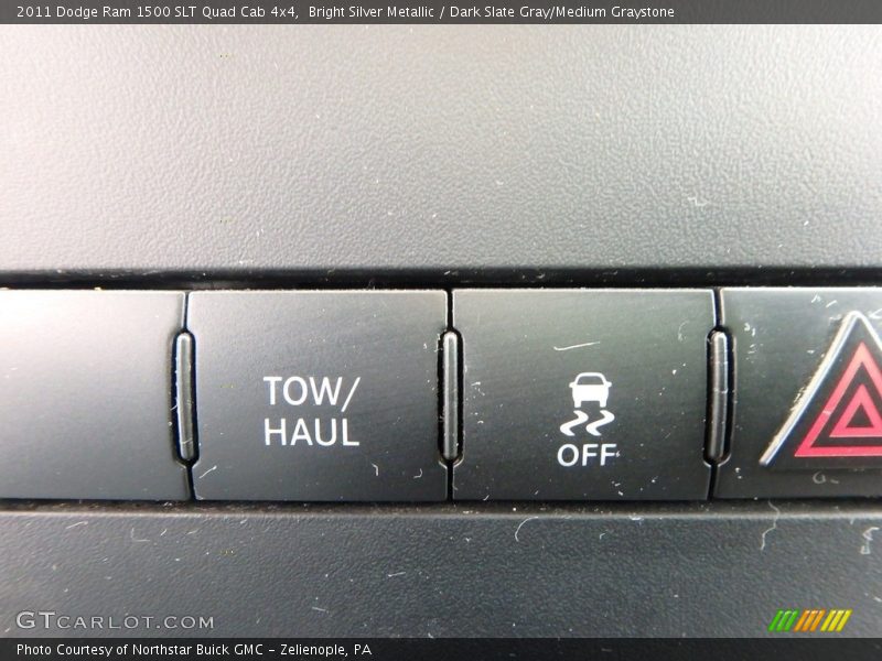 Bright Silver Metallic / Dark Slate Gray/Medium Graystone 2011 Dodge Ram 1500 SLT Quad Cab 4x4