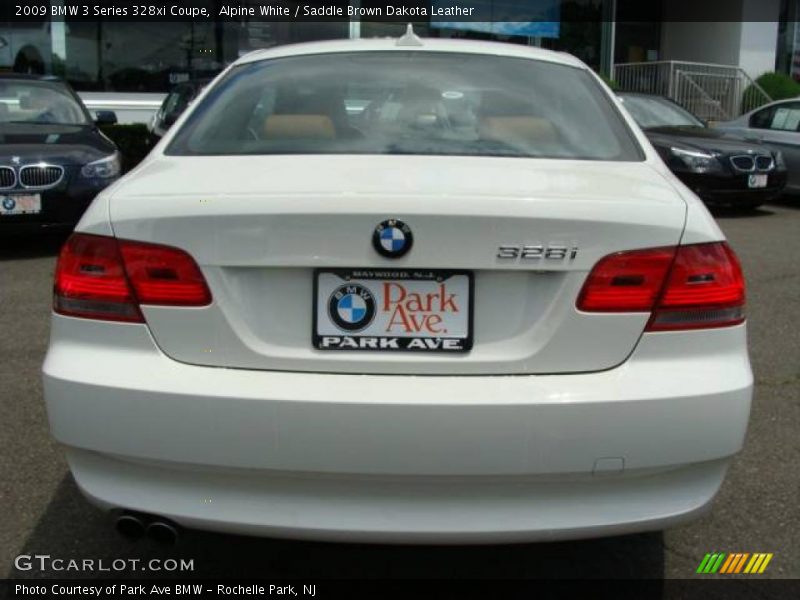 Alpine White / Saddle Brown Dakota Leather 2009 BMW 3 Series 328xi Coupe