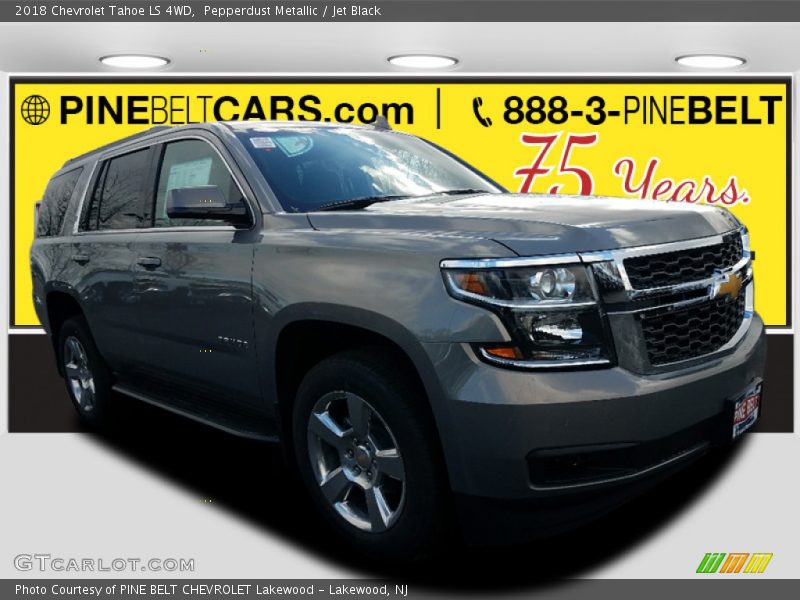 Pepperdust Metallic / Jet Black 2018 Chevrolet Tahoe LS 4WD