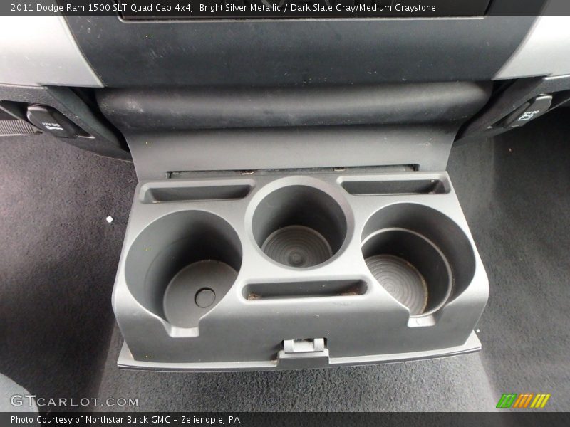 Bright Silver Metallic / Dark Slate Gray/Medium Graystone 2011 Dodge Ram 1500 SLT Quad Cab 4x4