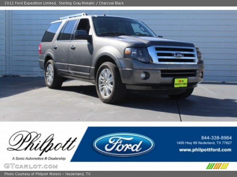 Sterling Gray Metallic / Charcoal Black 2012 Ford Expedition Limited