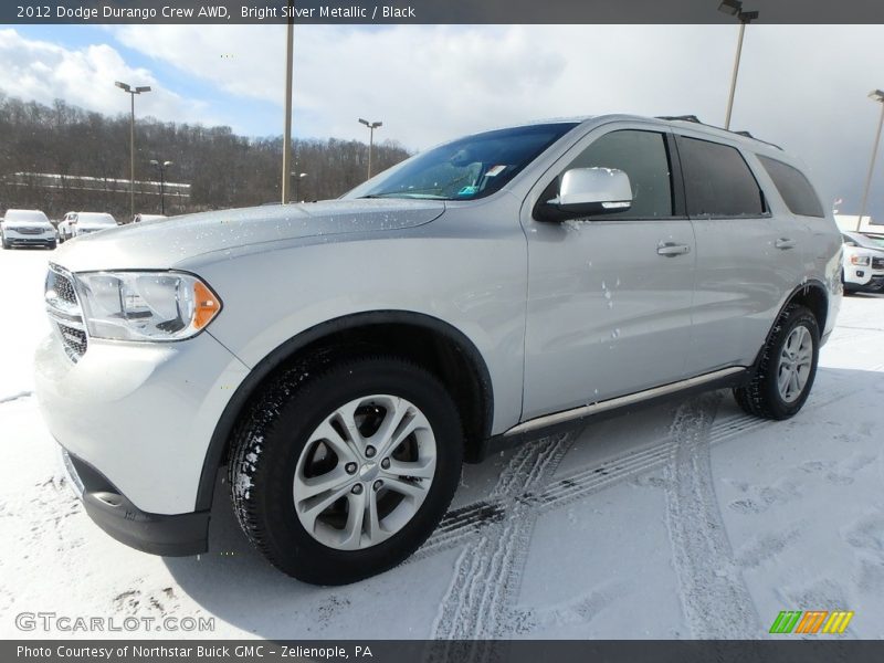 Bright Silver Metallic / Black 2012 Dodge Durango Crew AWD